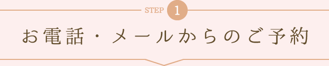 ご予約から施術までの流れ